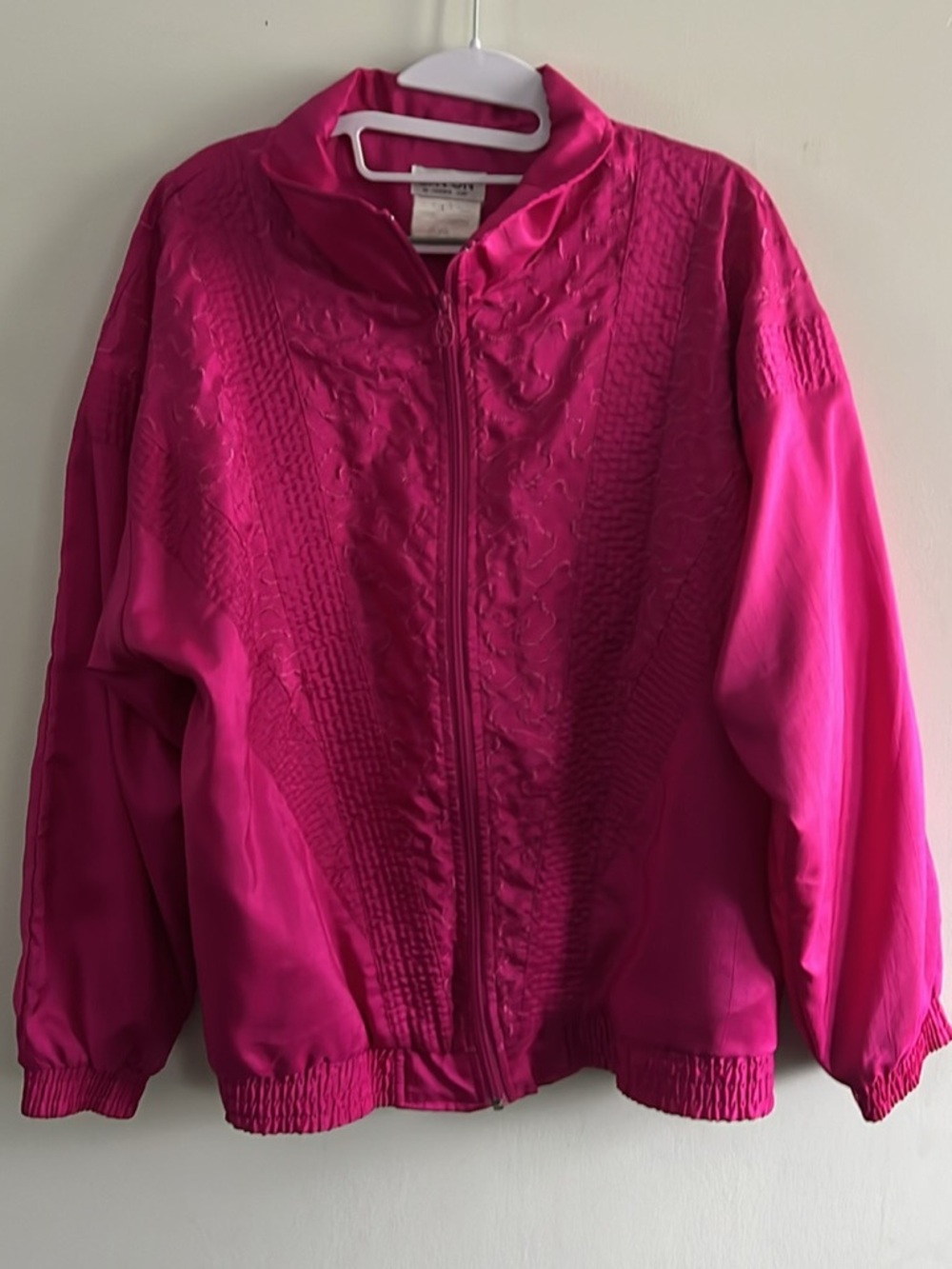 Avon Bright Hot Pink Zip-Front Puffer Jacket